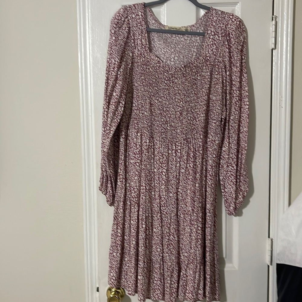 Liberty Love 100% Rayon Mauve & White